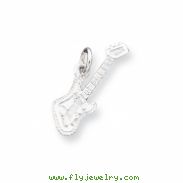 Sterling Silver Electric Guitar Charm