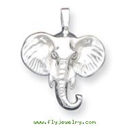 Sterling Silver Elephant Head Charm