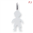 Sterling Silver Engraveable Boy Disc Charm