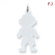 Sterling Silver Engraveable Boy Disc Charm