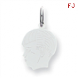 Sterling Silver Engraveable Boy Disc Charm