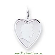 Sterling Silver Engraveable Boy Disc Charm