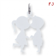 Sterling Silver Engraveable Boy/Girl Disc Charm