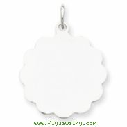 Sterling Silver Engraveable Disc Charm