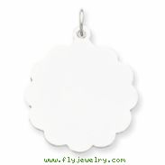 Sterling Silver Engraveable Disc Charm