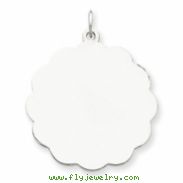 Sterling Silver Engraveable Disc Charm