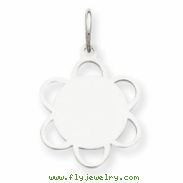 Sterling Silver Engraveable Disc Charm