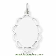 Sterling Silver Engraveable Disc Charm