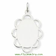 Sterling Silver Engraveable Disc Charm