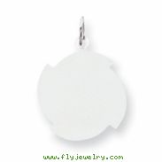 Sterling Silver Engraveable Disc Charm