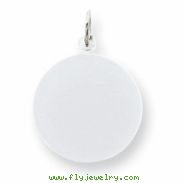 Sterling Silver Engraveable Round Disc Charm