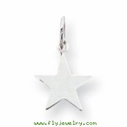 Sterling Silver Engraveable Star Disc Charm
