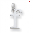 Sterling Silver F Charm