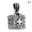 Sterling Silver Faith & Hope Prayer Box Pendant