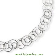 Sterling Silver Fancy Link Necklace
