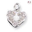 Sterling Silver Filigree Heart Charm