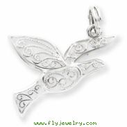 Sterling Silver Filigree Holy Spirit Charm