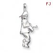 Sterling Silver Fireman Charm