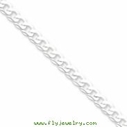 Sterling Silver Flat Close Link Curb Chain