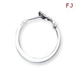 Sterling Silver Flat Hoop Earrings