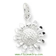 Sterling Silver Floral Charm