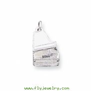 Sterling Silver Grand Piano Charm