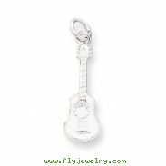 Sterling Silver Guitar Charm