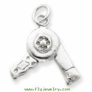 Sterling Silver Hair Dryer Charm