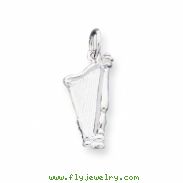 Sterling Silver Harp Charm