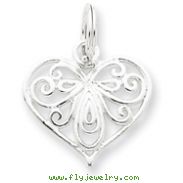 Sterling Silver Heart Charm