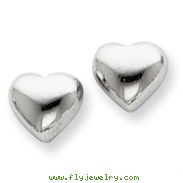 Sterling Silver Heart Post Earrings