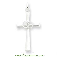 Sterling Silver Holy Matrimony Cross Pendant