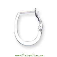 Sterling Silver Hoop Clip Back Earrings