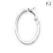 Sterling Silver Hoop Clip Back Earrings