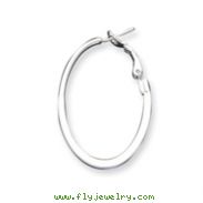 Sterling Silver Hoop Clip Back Earrings