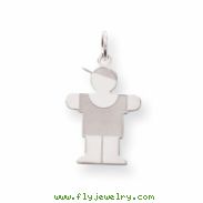 Sterling Silver Hugs Kid Charm