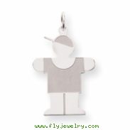 Sterling Silver Hugs Kid Charm