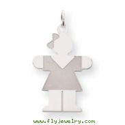 Sterling Silver Hugs Kid Charm