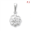 Sterling Silver I Love You Charm