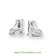 Sterling Silver Ice Skate Mini Earrings