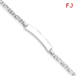 Sterling Silver ID Figaro Link Bracelet