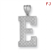 Sterling Silver Initial E Charm