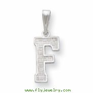 Sterling Silver Initial F Charm