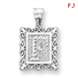Sterling Silver Initial F Charm