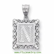 Sterling Silver Initial N Charm