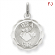 Sterling Silver Its a Girl Charm