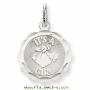 Sterling Silver Its a Girl Charm