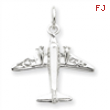 Sterling Silver Jet Charm