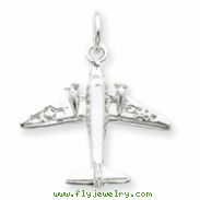 Sterling Silver Jet Charm