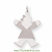 Sterling Silver Joy Kid Charm